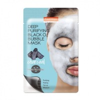 Purederm Deep Purifying Black O2 Bubble Charcoal Facial Mask
