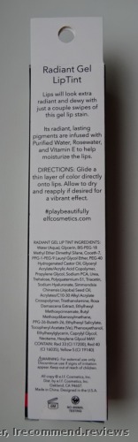 E.L.F. Aqua Beauty Radiant Gel Lip Tint