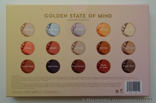 ColourPop Golden State of Mind Eyeshadow Palette