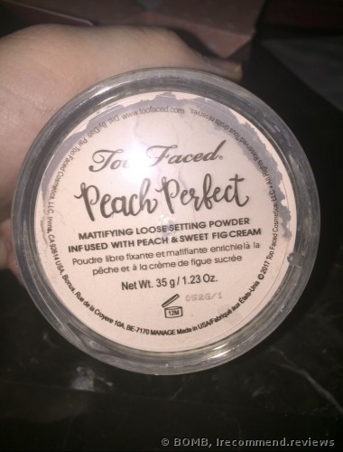 Too Faced Peach Perfect Mattifying Loose Setting Powder
