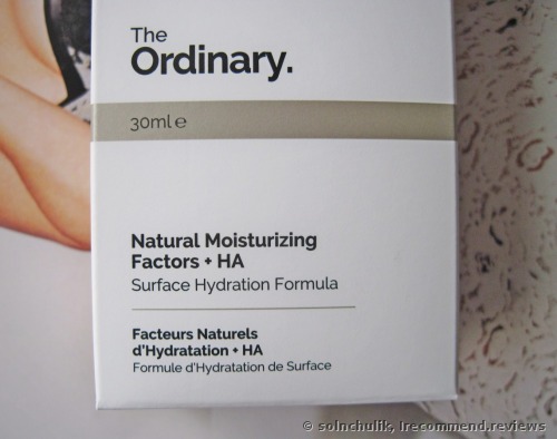 The Ordinary Natural Moisturizing Factors + HA Cream