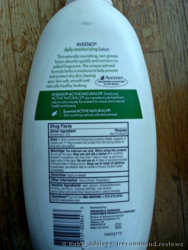 Aveeno  Daily Moisturizing Lotion For Dry Skin 
