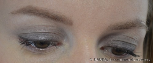 NYX Hot Single Eyeshadows 17 Dressed to Kill applied with a wet technique