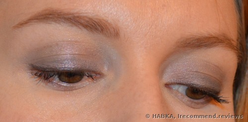 NYX Hot Single Eyeshadows 17 Dressed to Kill applied with a wet technique