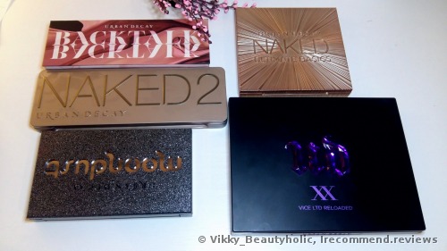 All the Urban Decay palettes that I have
