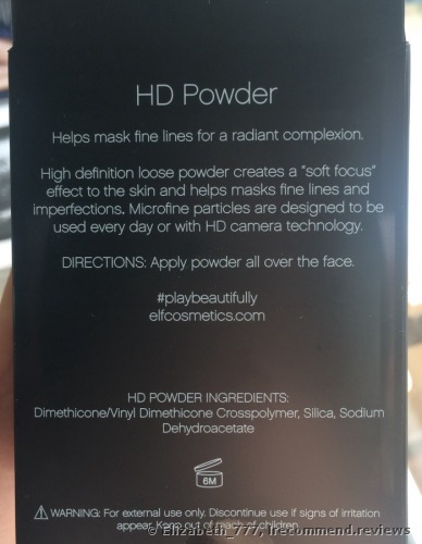 E.L.F. High Definition Sheer Powder