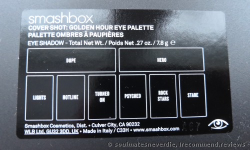Smashbox Cover Shot Golden Hour Eye Shadow Palette