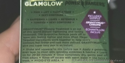 GLAMGLOW GRAVITYMUD™ Firming Treatment Power Rangers - Goldar Facial Mask