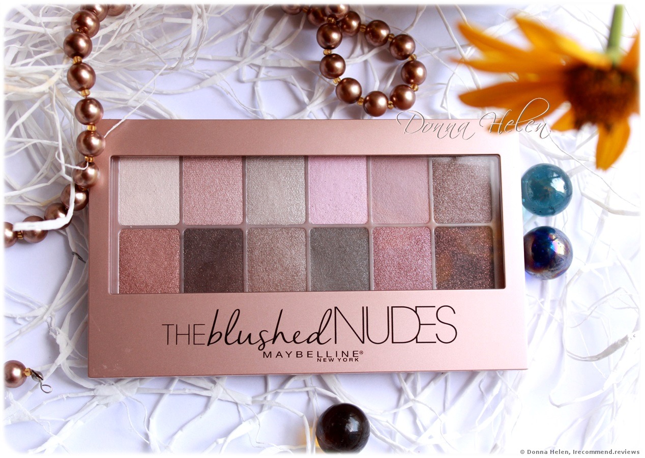 Maybelline The Blushed Nudes Eye Shadow - «Incredible! An eyeshadow palette  with 12 shades that combine perfectly with one another! Recommended for  green eyes especially. » | Consumer reviews
