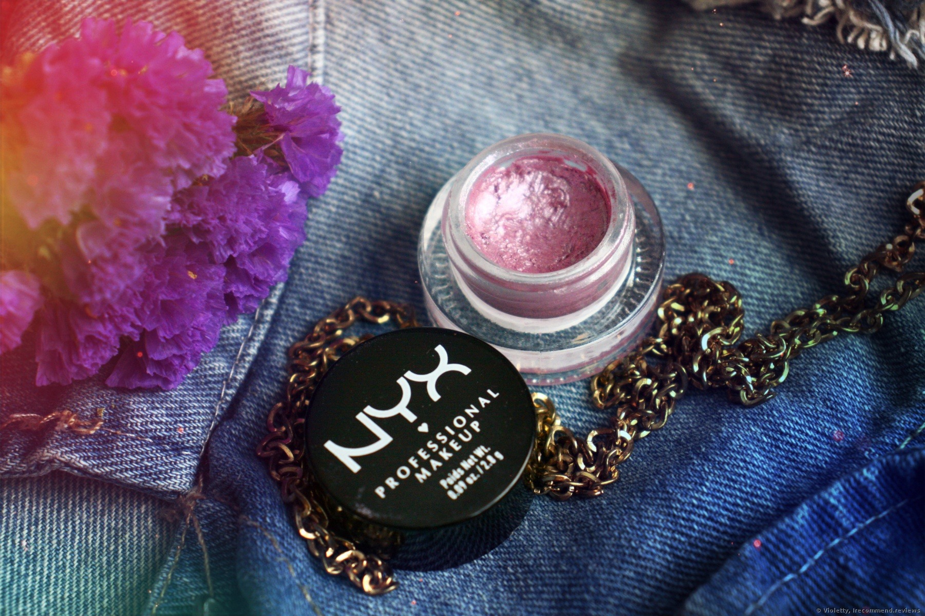kun Minefelt folkeafstemning NYX Holographic Halo Cream Eyeliner - «Holographic makeup -  extraterrestrial splendor or boring mediocrity? Shade Cotton Candy 03» |  Consumer reviews