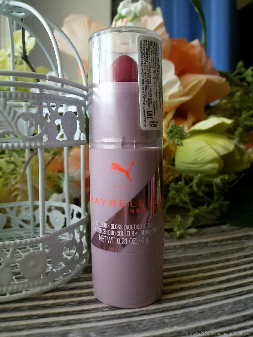 Alaska calculate conversion Maybelline X Puma Color + Gloss Duo Face Stick - «Not actually a handy  product for anyone in a hurry. Delicate highlighter glow and vibrant  blusher shade. It isn't worth the money