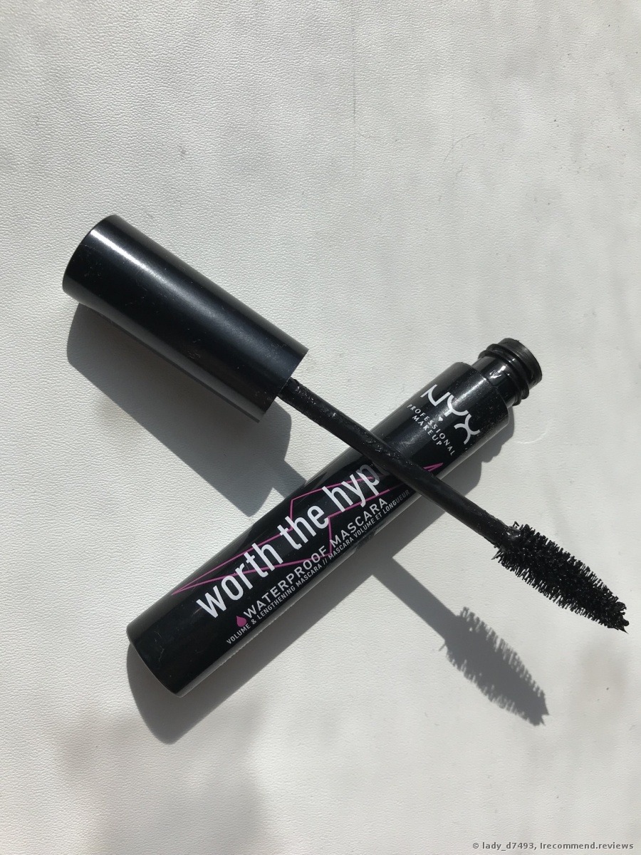 NYX Worth The Hype Waterproof Mascara - «It's waterproof and good mascara  but it doesn't curl my lashes at all.» | Consumer reviews