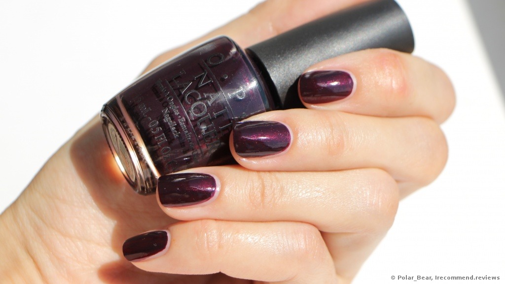 OPI Nail Lacquer - «Gorgeous 'almost black' color OPI Black Cherry Chutney»