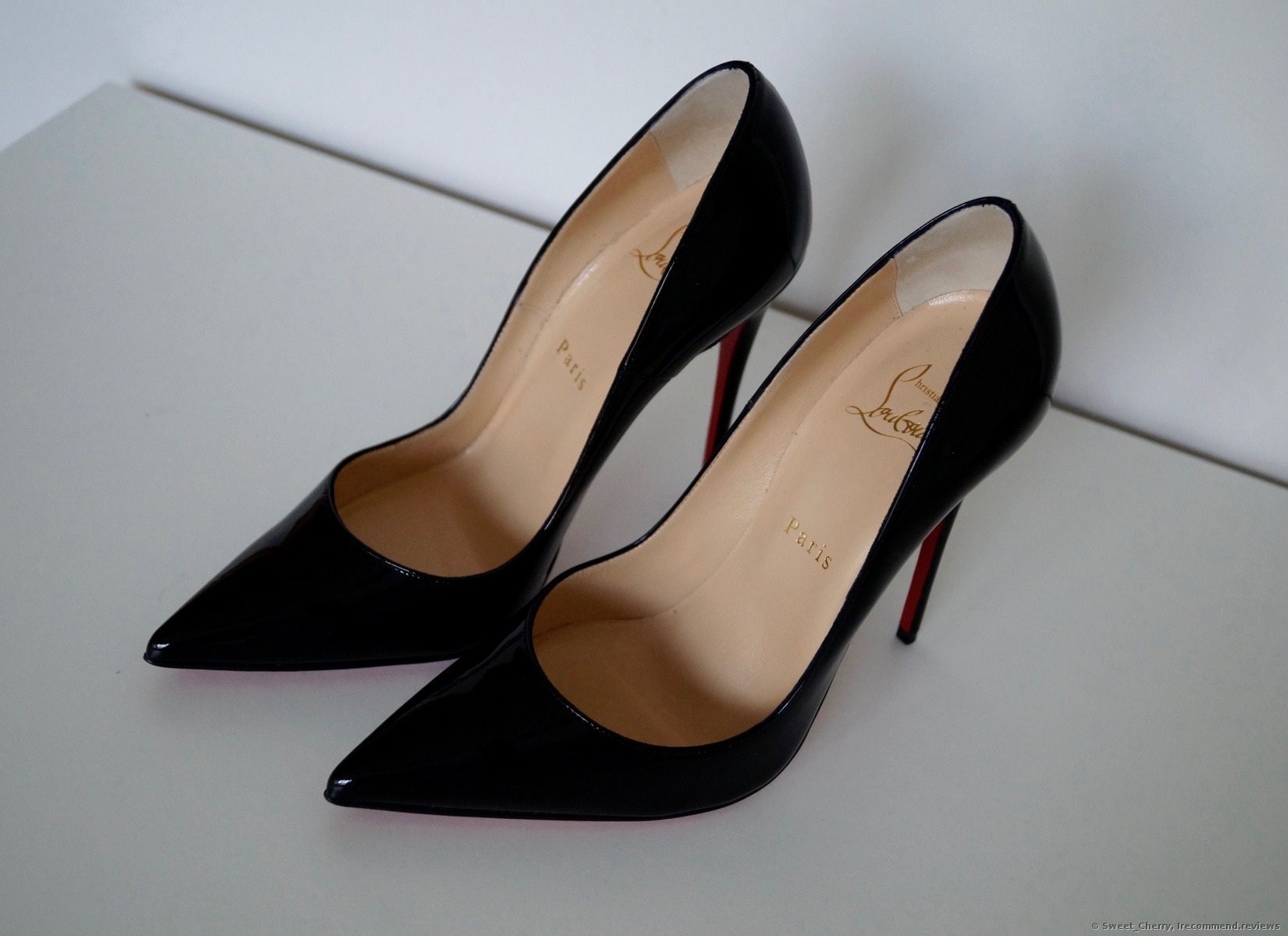 Christian Louboutin SO KATE 120 Patent Leather Stilletto Heels Pumps Shoes  Black