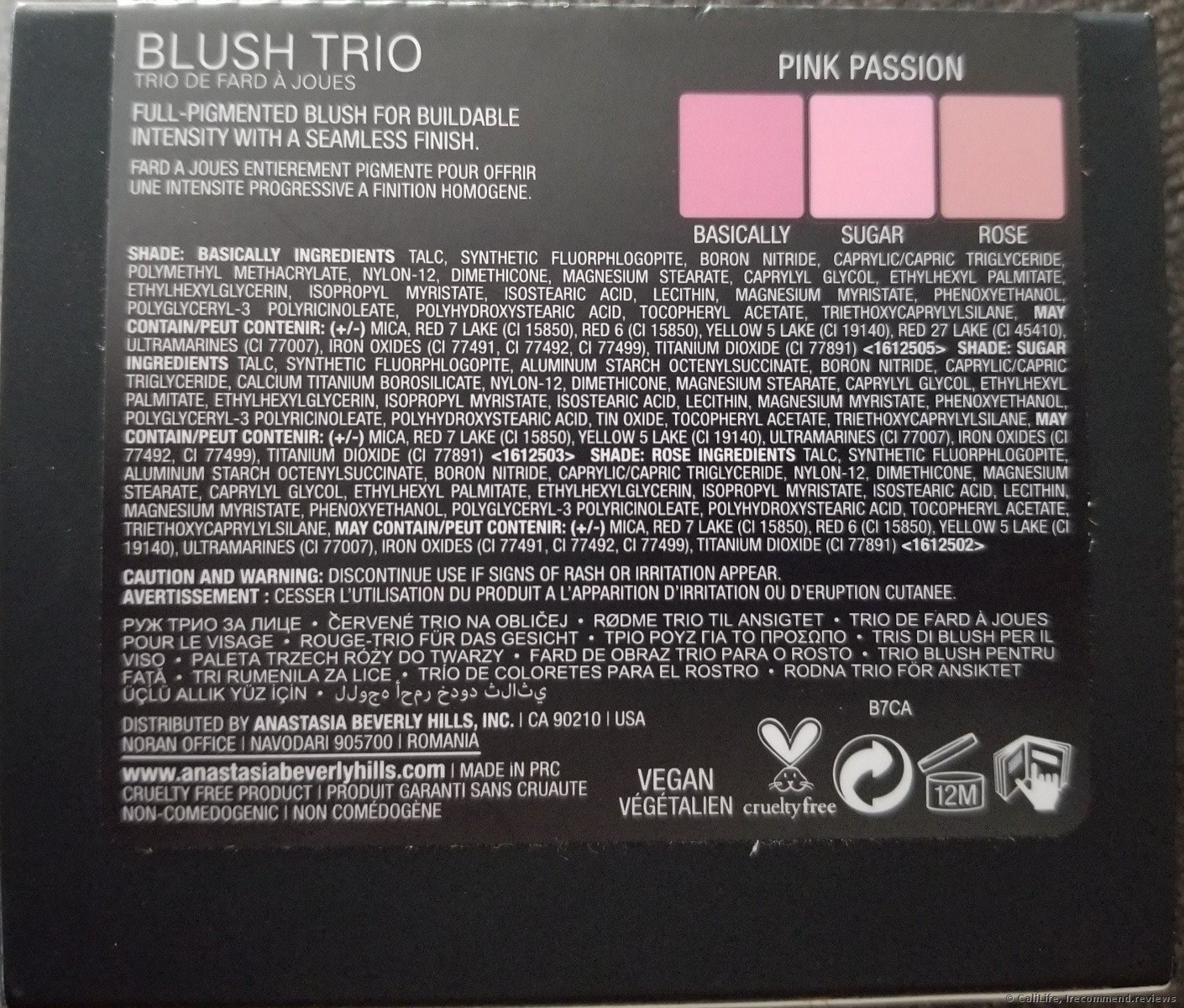 Anastasia Beverly Hills shade attention. which Consumer » - Anastasia in The the Pink product «The is new reviews your Blush Passion. from worth | palette Trio