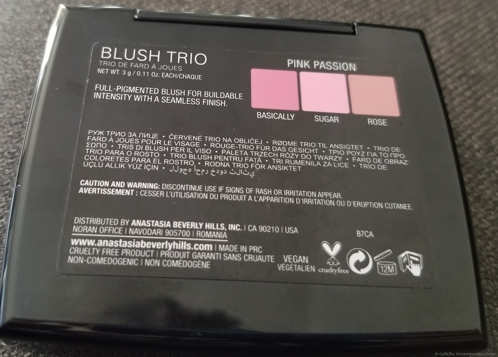 Anastasia Beverly Hills Blush Trio | Anastasia new worth the which «The reviews The - » from palette attention. product Passion. your Consumer in is shade Pink