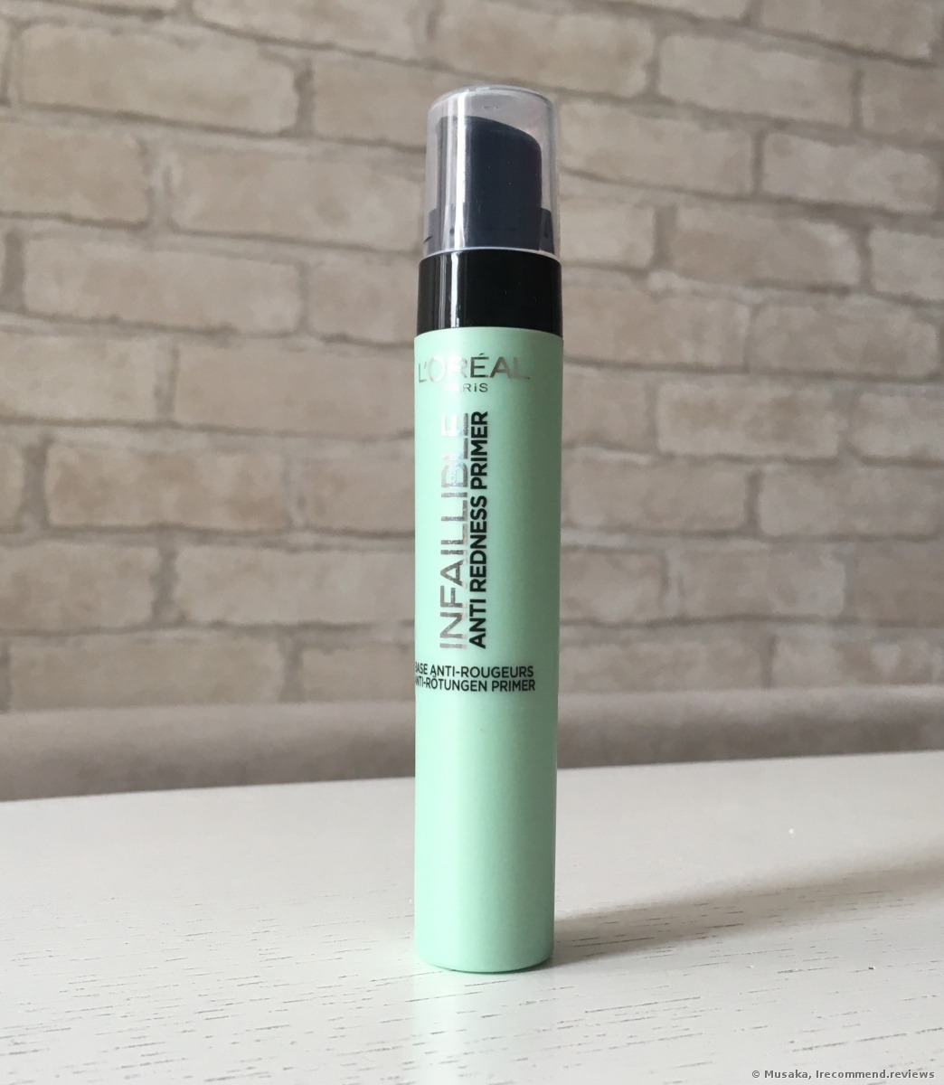 tøve Ja gennemskueligt L'Oreal Infallible Primer - «L'Oreal Anti-Redness Primer. Before and after.  Does it really neutralize redness?» | Consumer reviews