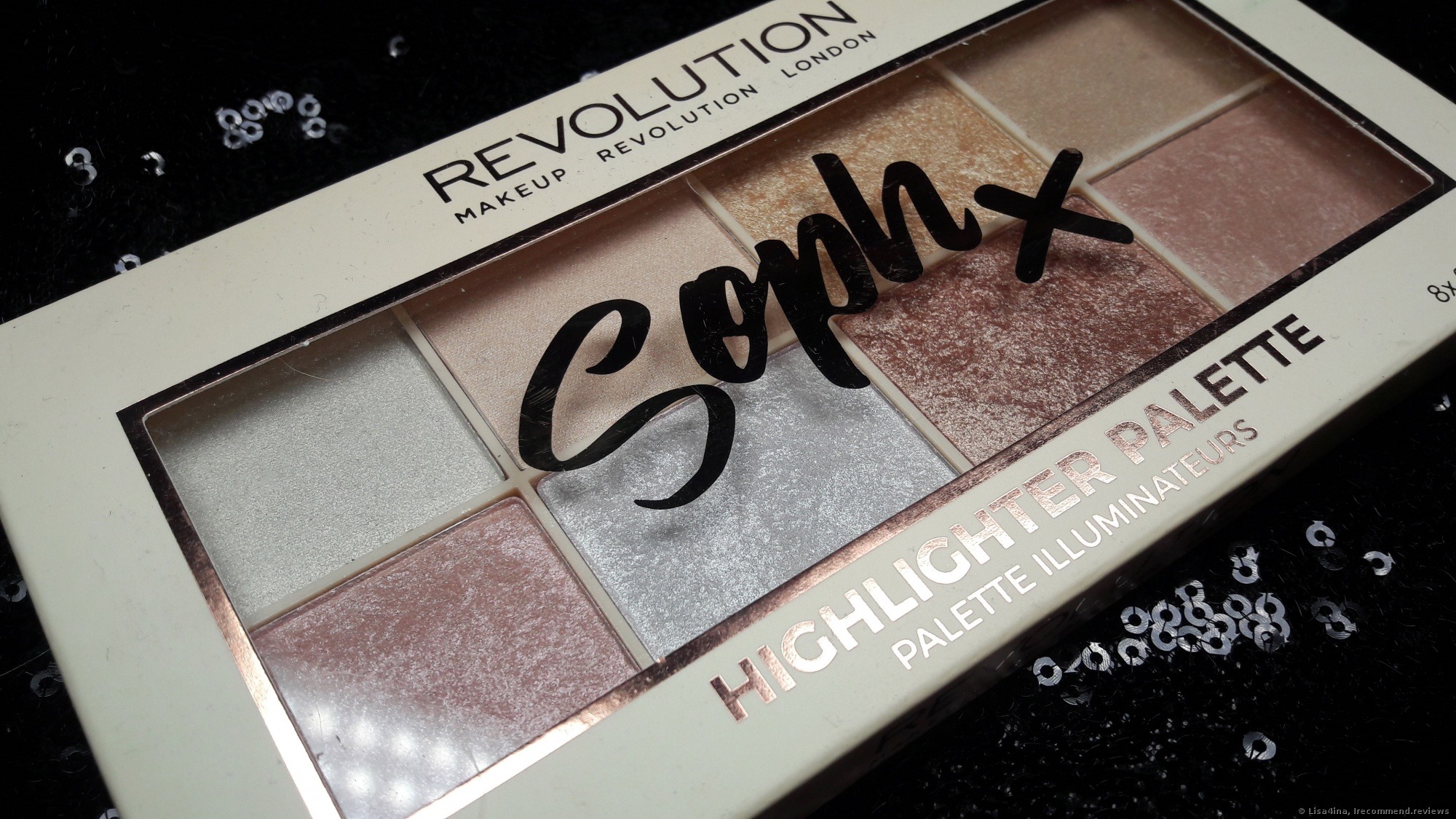 Soph x Revolution Makeup Revolution London Highlighter Palette - 0.56 oz  total 